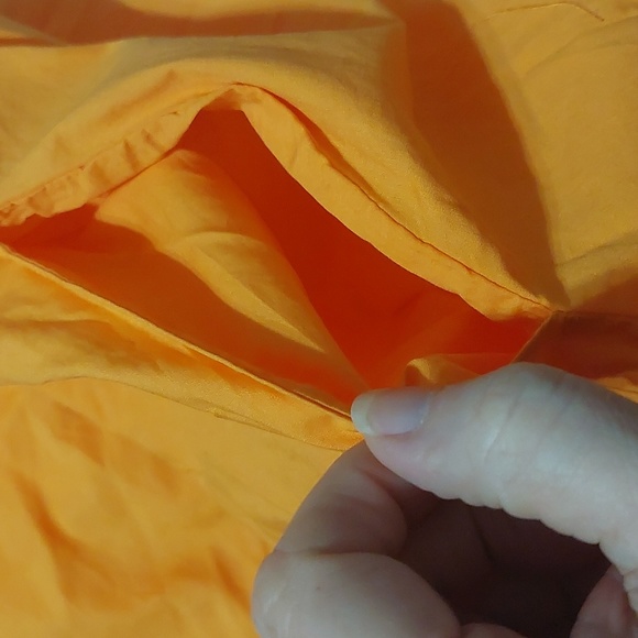 NWT a new day orange dress size large with smocked and cut out back - Picture 9 of 11